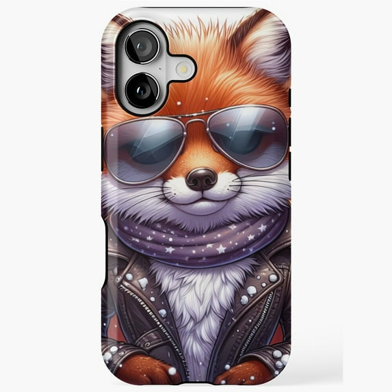 Enchanted Foxes Celestial Nightfall Ballet Art Phone Case 17 16 15 14 13 12 11 Pro Max