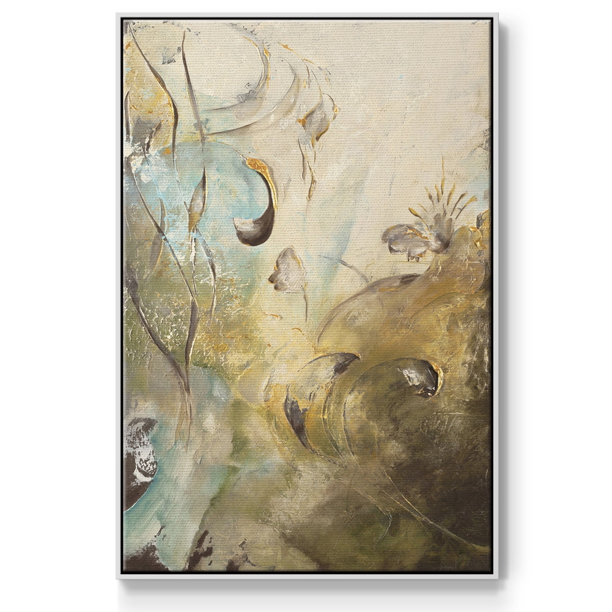 Enchanted Garden II Framed Premium Gallery Wrapped Canvas - Ready to Hang - 17 x 25 - White Floating Frame