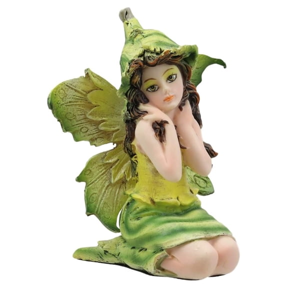 Enchanted Garden Trombone Squash Faerie Figurine 3" H Miniature Figurines Collection Do It Yours Ideas for Your Home Collectible Fairies Nymph Pixies Fantasy Decor Sculpture