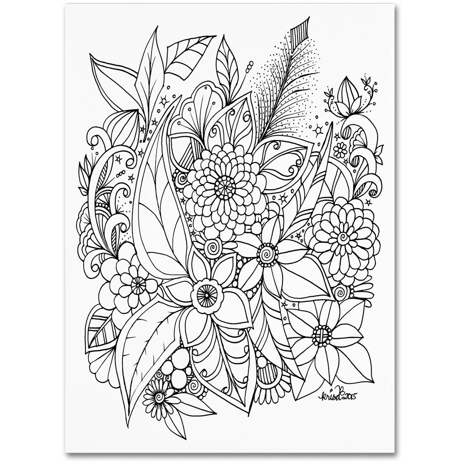 "Enchanted Gardens 2" Canvas Art by KCDoodleArt