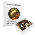 thumbnail image 1 of Enchanted Library Treehouse Wooden Jigsaw Puzzle - 200+ Unique Animal Shaped Pieces, 11.41x11.41 Inch, 5A Difficulty, Artistic Home Decor for Adults & Family, 1 of 7