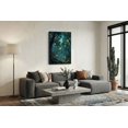 Enchanted Night Forest Wall Art Print, Impressionist Glowing Orbs And ...