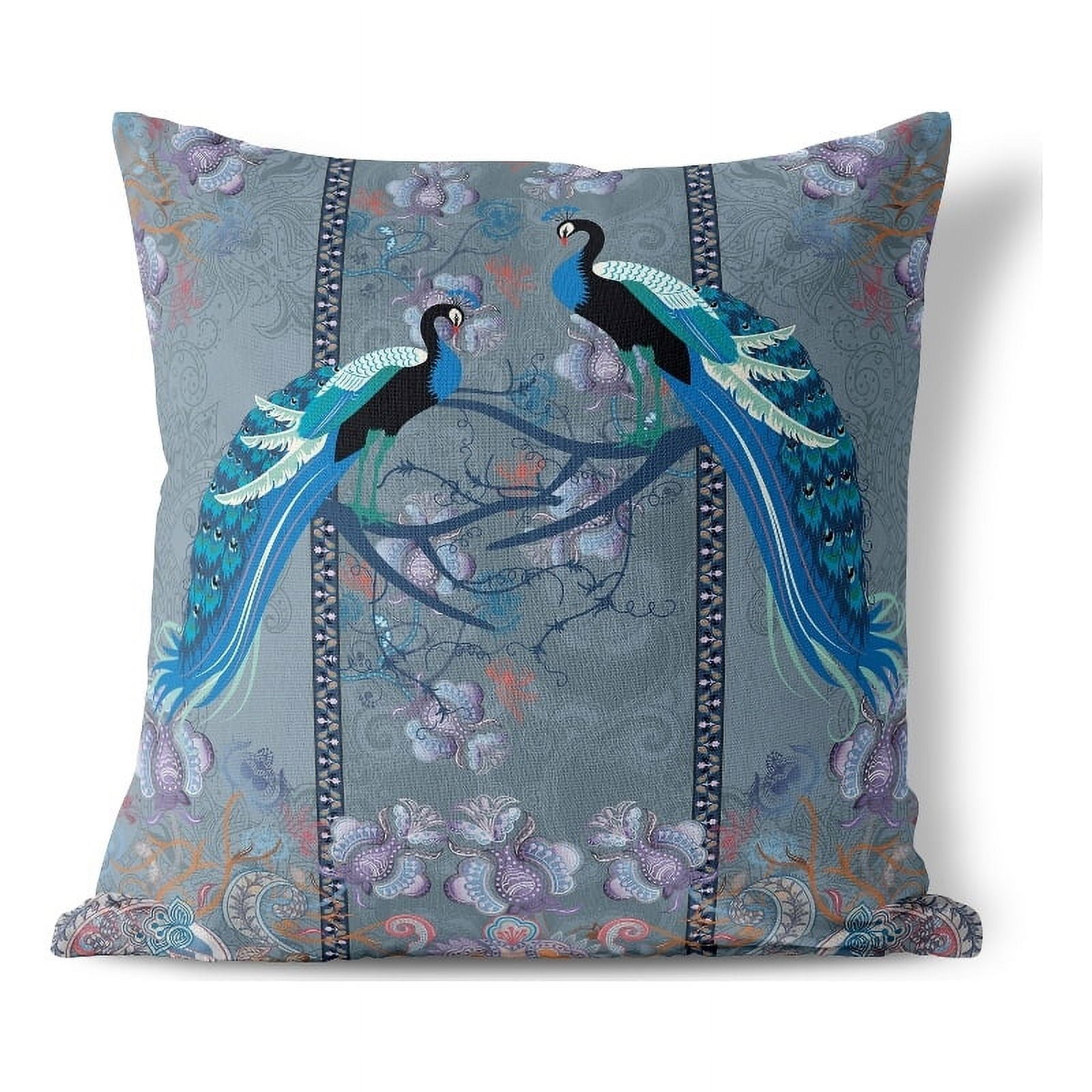 Peacock outdoor pillow hotsell