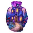 thumbnail image 1 of Enchanted Purple Castle Night Scene-1 3d Sweatshirts Hoodie Fashion Casual Personality Men's Women Street Hoodie Pullovers Long Sleeve Comfortable Top, 1 of 6