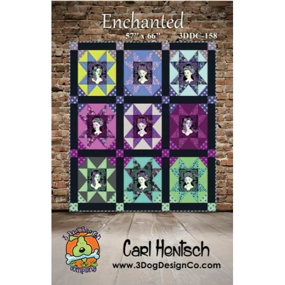 Enchanted Quilt Pattern by Carl Hentsch 3 Dog Design Co