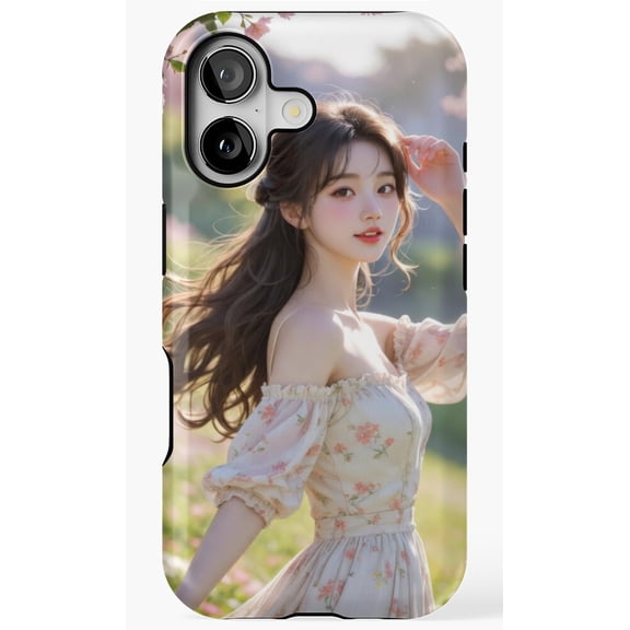 Enchanted Spring Bloom Floral Aesthetic Phone Case for iPhone 11 12 13 14 15 16 17 Pro Max