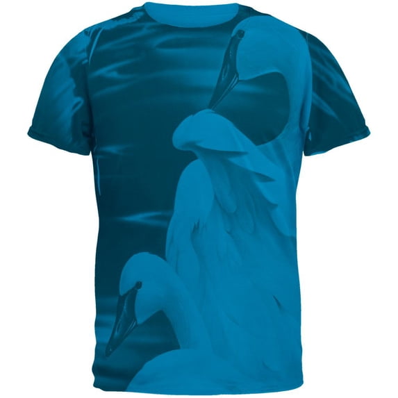 Enchanted Swans of Winter Mens T Shirt Sapphire X-LG