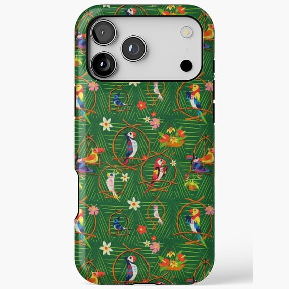 Enchanted Tiki Room Vacation Magic Polynesian Birds Lounge Case for iPhone 11 12 13 14 15 16 17 Pro Max