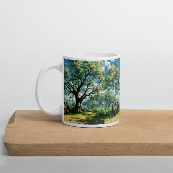 Enchanted Tree Path - Anime Group, Generic, Coffee, Tea, Ceramic, White Glossy Mug