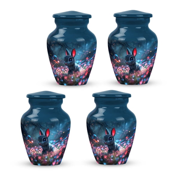 Enchanted Twilight Hare Urns For Ashes Keepsake - Cremation Urns Small Adult - Urn For Ashes For Women - Urns For Ashes Adult Male Large (Size-3inch,4Pcs)