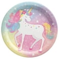 thumbnail image 1 of Enchanted Unicorn 9" Round Plates, 8/PK,Pack of 2, 1 of 1