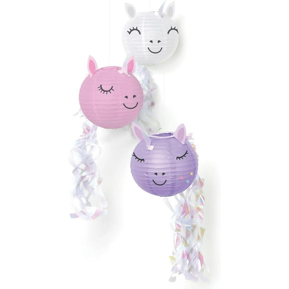 Enchanted Unicorn Fantasy Animal Kids Birthday Party Decoration Paper Lanterns