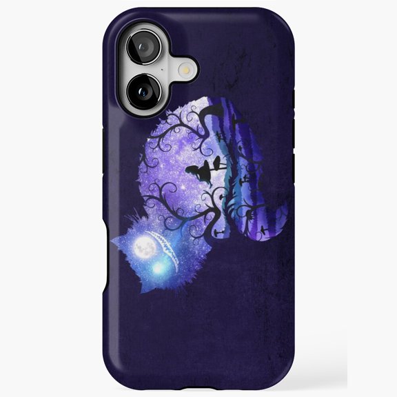 Enchanted Whisker Cat in Surreal Pink Forest Case for iPhone 17 16 15 14 13 12 11 Pro Max