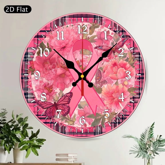 Enchanted White Rabbit Tea Party Round Wall Clock Silent Whimsical Decor