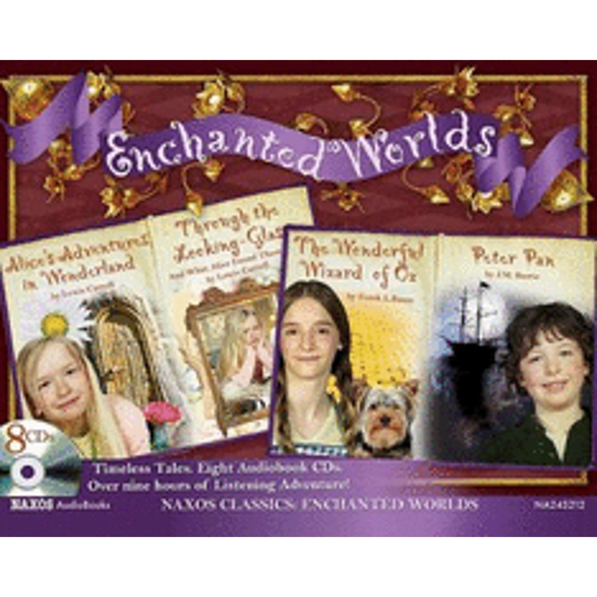 Pre-Owned Enchanted Worlds: Alice's Adventures in Wonderland; Through the Looking-Glass; The (Audiobook 9789626344521) by Lewis Carroll, L Frank Baum, James Matthew Barrie