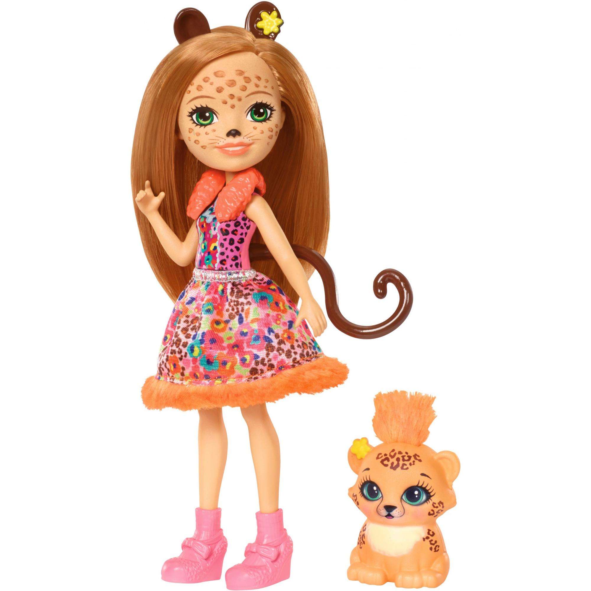 Enchantimals Cherish Cheetah Doll & Quick-Quick Cheetah Friend Figures - image 1 of 6