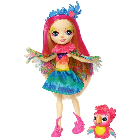 Enchantimals Peeki Parrot Doll & Sheeny