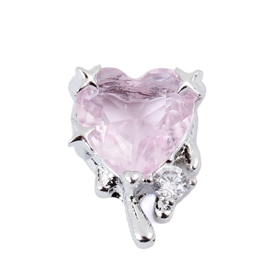 Enchanting 3D Bow Heart and Butterfly Chains Zircon Nail Charms Lovely Manicures Nails Art Decoration