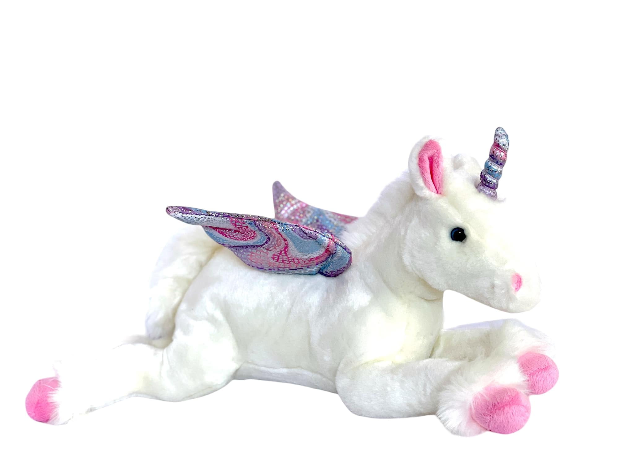 Auswella Plush White 19 Inch Unicorn Plush Stuffed Animal