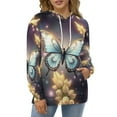 thumbnail image 1 of Enchanting Butterfly Hoodies Oversized Hoodie Women Long Sleeve Casual Sweatshirts, 1 of 5