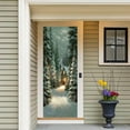 thumbnail image 1 of Enchanting Cottage Door Cover Tapestry for Festive Holiday Party Decorations and Seasonal Home Entrance Embellishments, 1 of 5