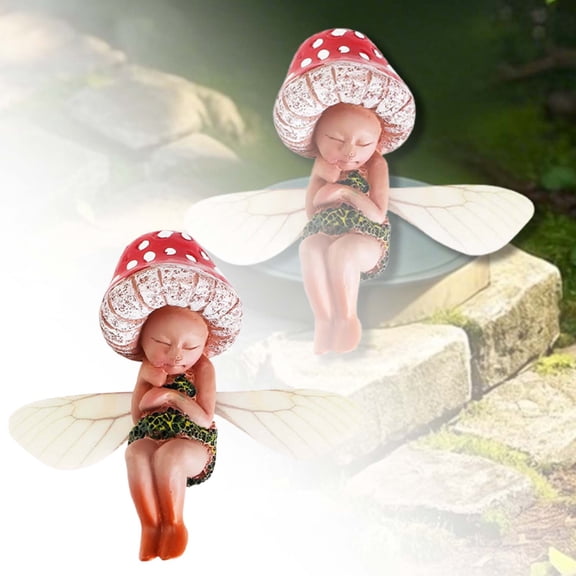 Enchanting Country Sleeping Fairy Resin Figurine Elegant Desktop Ornament Whimsical Outdoor Garden Sculpture