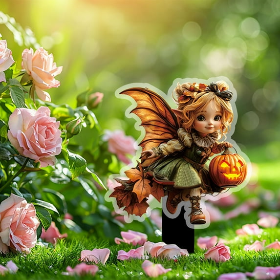 Enchanting Fairy Garden Decor with Glowing Wings & Butterflies - Rustic Plastic Bonsai Ornament for Easter & Outdoor Spaces, Fairy Garden Accessories