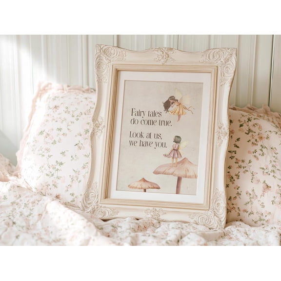 Enchanting Fairy Tale Inspirational Quote Printable Wall Art for Nursery, Playroom, Home Decor Poster Decor, Unframed Poster Size 24x36 F03.1.22l552