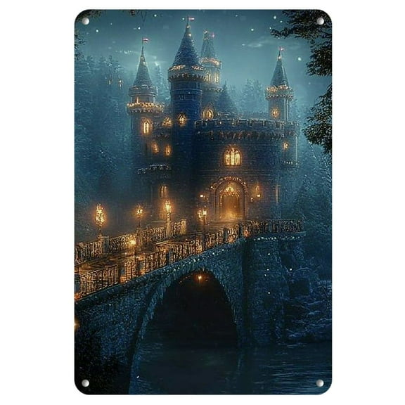 Enchanting Fantasy Iron Wall Art - Square Decorative Painting for Home, Perfect for Valentine'S Day & Special Occasions, Wall Decor, Perfect for Room Decor