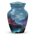 thumbnail image 1 of Enchanting Forest & Moonlit River Urn - Keepsake For Loved Ones - A 3-Inch Urn Keepsake For Adult Female Ashes - Urns For Human Ashes Adult Male Dad - Adult Cremation Urn (Set Of 1), 1 of 5