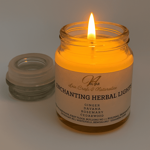 Nectar Enchanting Herbal Aromatherapy Candle Mystical Glow Accent Jar Candle 2.9oz Pack of 1