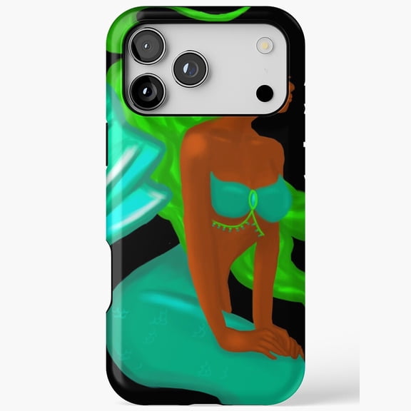 Enchanting Mermaid Fantasy Art Skin for iPhone Case 11 to 17 Pro Max