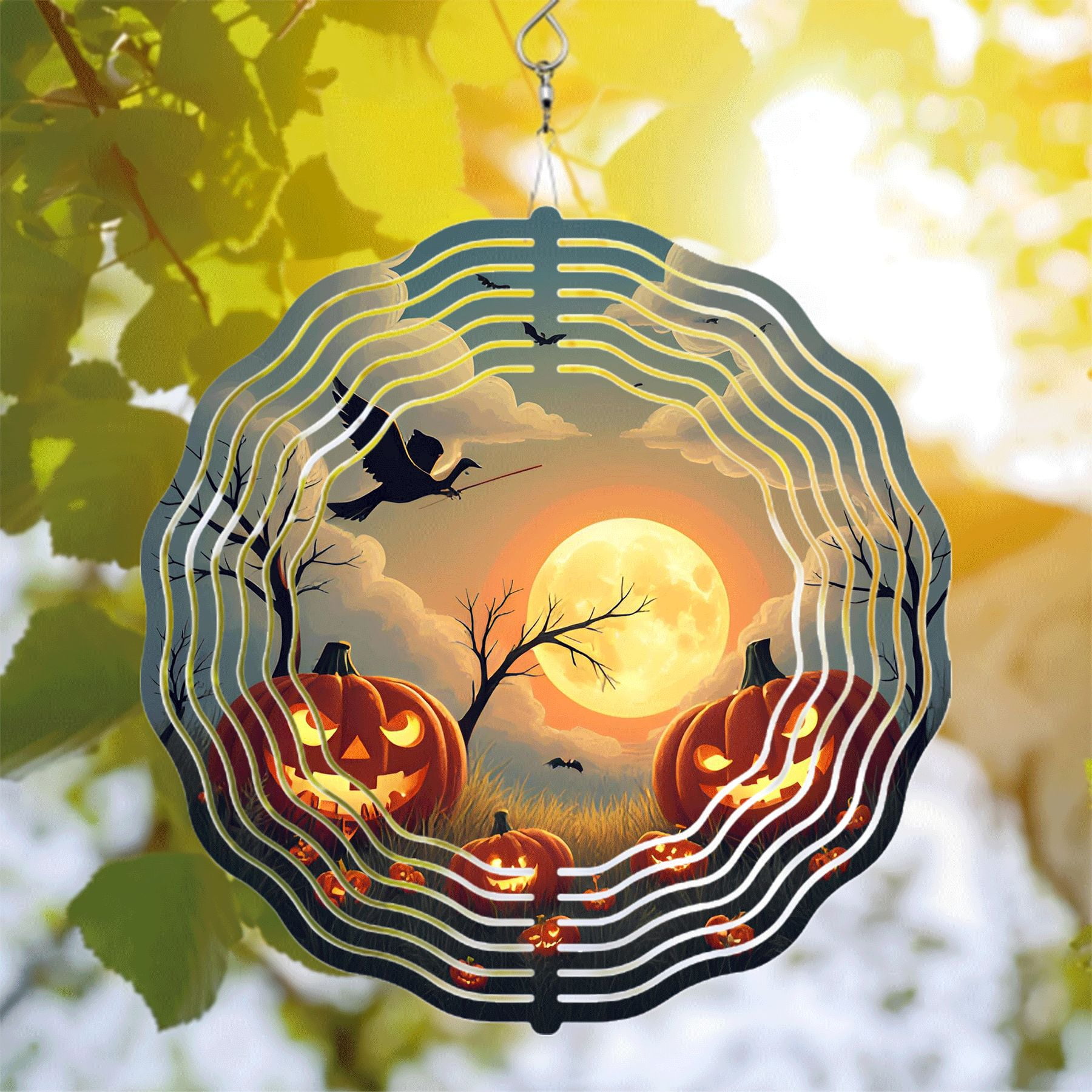 Enchanting Metal Hanging Wind Spinners & Chimes - Whimsical Garden ...