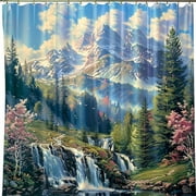 Enchanting Nature and Artistic Splendor: Shower Curtains Inspired by Woodroffe Damast and Rocha's Styles
