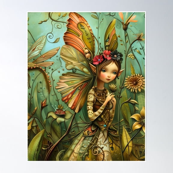 Enchanting Whimsi Core Collectible – Perfect Gift For Fairy Lovers Poster Wall Art, Modern Wall Decor, 12x18 UNFRAMED