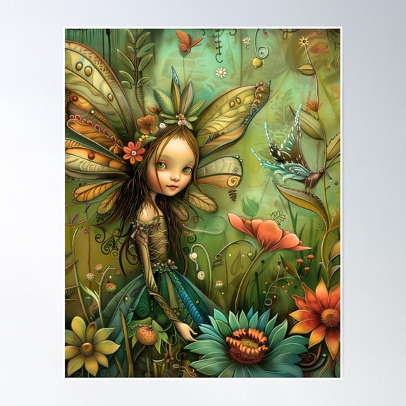 Enchanting Whimsi Core Collectible – Perfect Gift For Fairy Lovers Poster Wall Art, Modern Wall Decor, 16x24 UNFRAMED