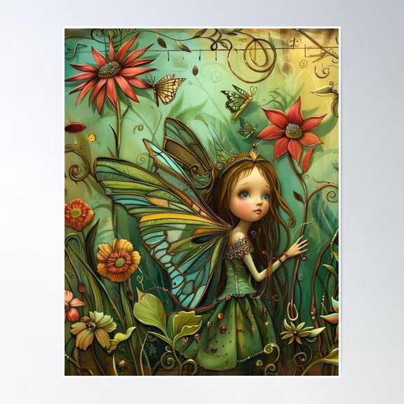 Enchanting Whimsi Core Collectible – Perfect Gift For Fairy Lovers Poster Wall Art, Modern Wall Decor, 16x24 UNFRAMED