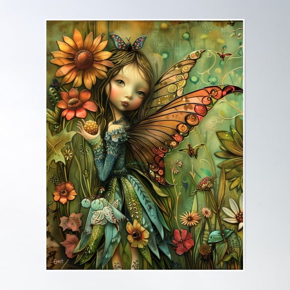 Enchanting Whimsi Core Collectible – Perfect Gift For Fairy Lovers Poster Wall Art, Modern Wall Decor, 24x36 UNFRAMED
