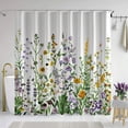 Enchanting Wildflower Garden Shower Curtain Bursting with Freshness and