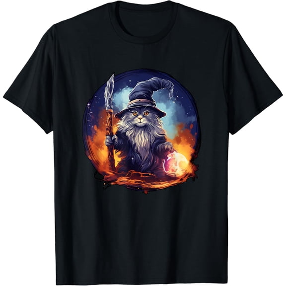 Enchanting Wizard Cat T-Shirt