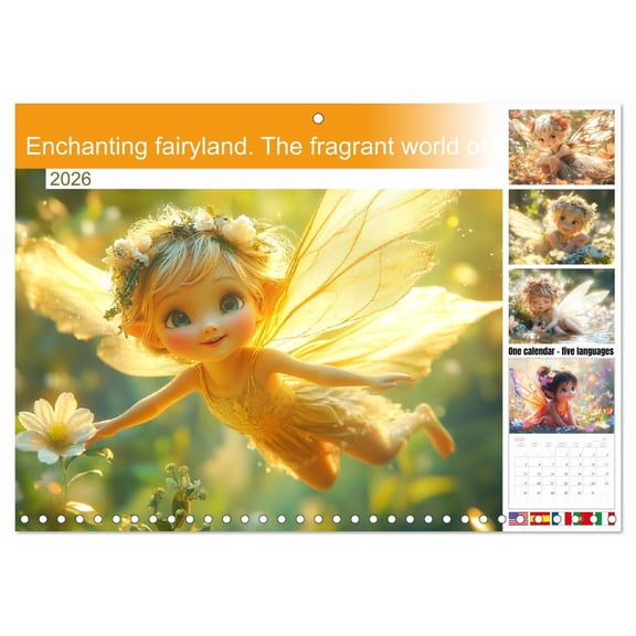 Enchanting fairyland. The fragrant world of nature spirits (Monthly Wall Calendar 2026 11.7 x 16.5 (open)), CALVENDO 14 Month Calendar