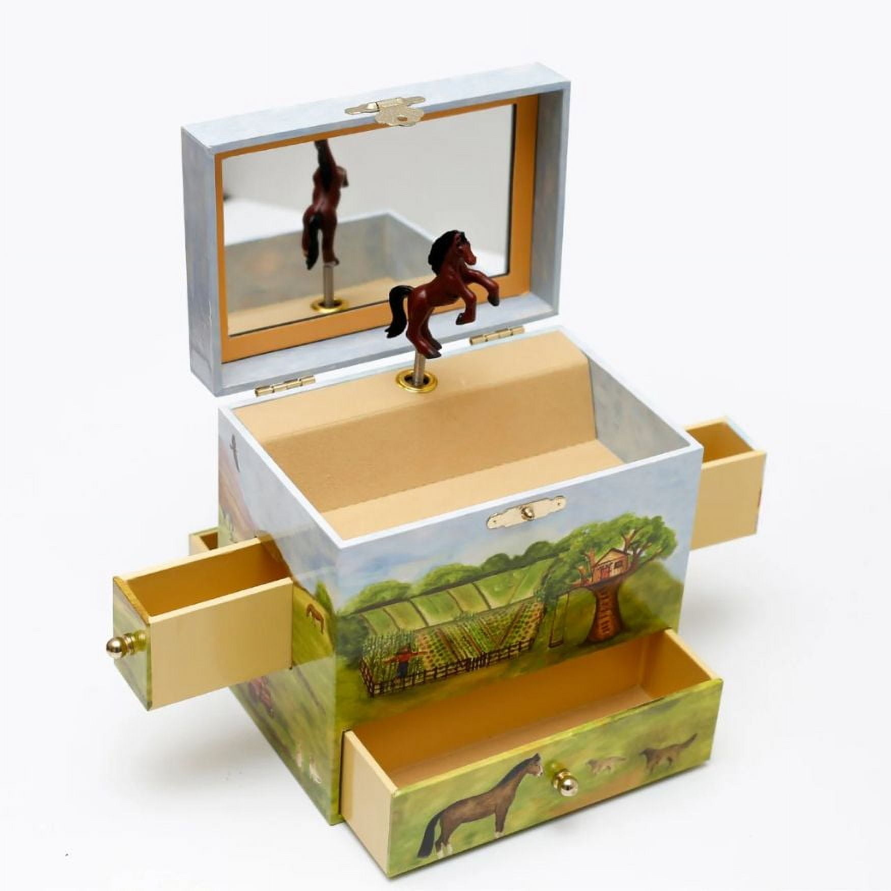 Enchantmints Horse Ranch - Musical Jewelry Box for Girls Horse Gifts for Girls Horse Toys Age 3+ Girls Jewelry Box Gifts for Girls