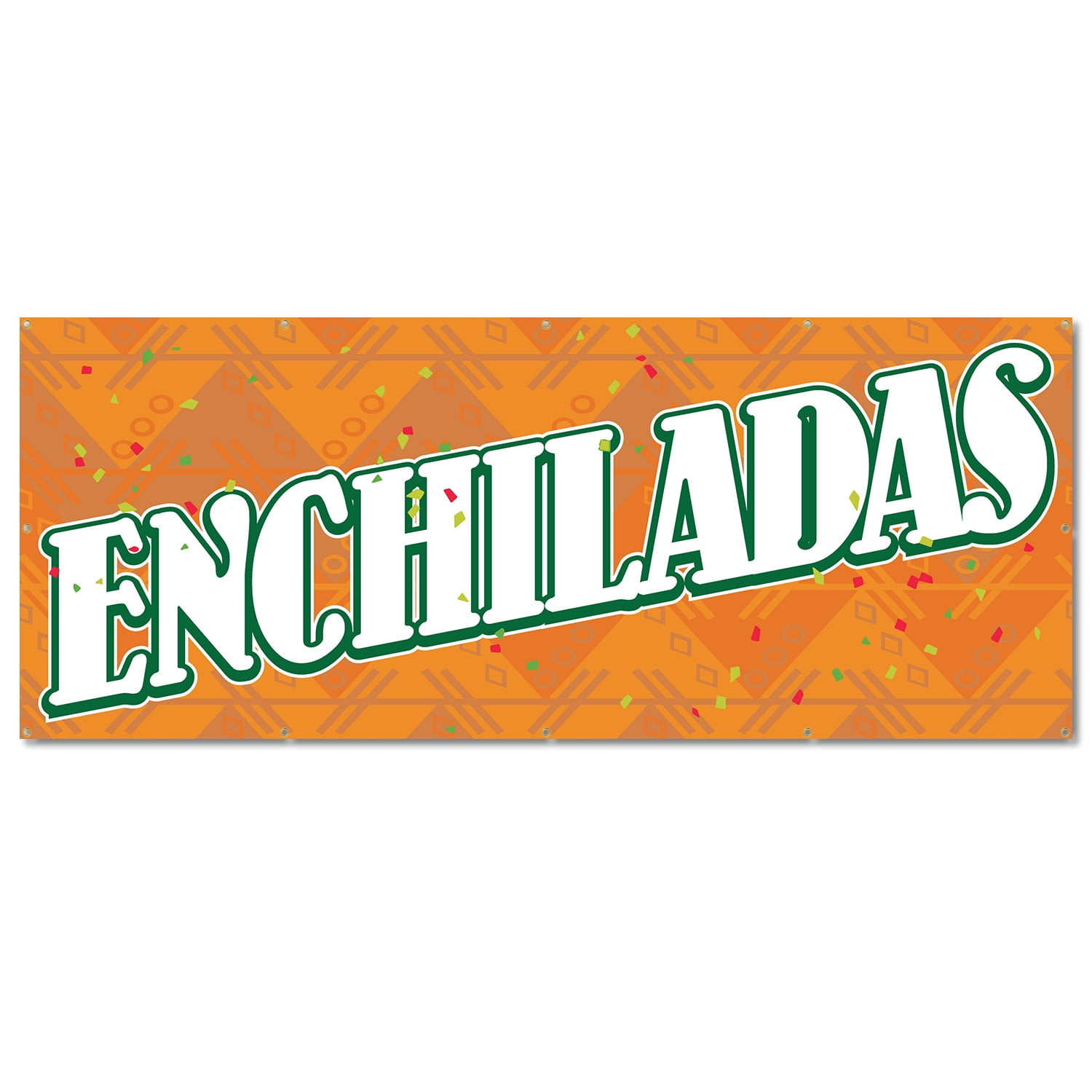 Enchiladas 48" X 120" Banner Outdoor Vinyl Sign With Grommets