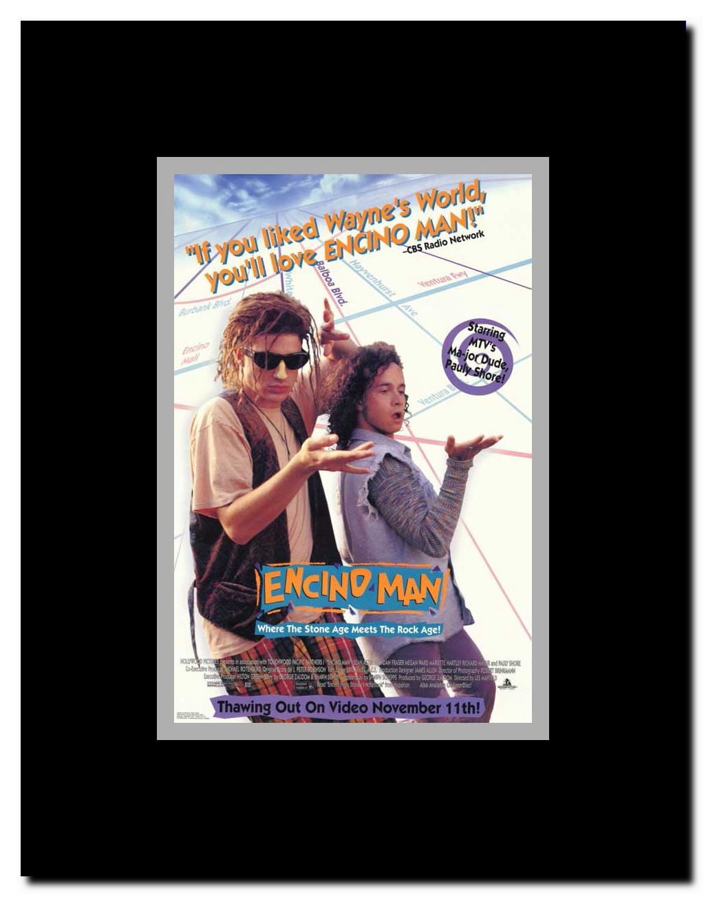 Encino Man Framed Movie Poster