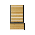 thumbnail image 1 of Enclo Privacy Screens 6ft H Outdoor Freestanding Wood Privacy Fence Screen Panel w/ Planter Box for Deck, Yard, Pool, & Patio, Raised Cedar Garden Bed for Plants & Flowers, Concord EC18037 (1 Screen), 1 of 10