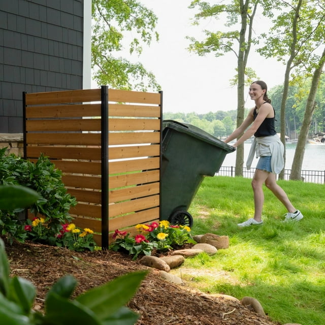 Enclo Privacy Screens EC18022 5ft H x 3.2ft W Concord Wood Outdoor Privacy Fence Screen, Perfect