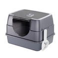 thumbnail image 1 of Enclosed Cat Litter Box with Scoop, Side Entry Cat Litterbox for Kitty & Multi-Cat, Anti-Leakage, Non-Sticky (Gray), 1 of 3