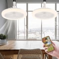 thumbnail image 1 of Enclosed Ceiling Fans with Lights and Remote, 10 Inch Mini Bladeless Ceiling Fan with Light, Family Summer Gift, for Kitchen,Bathroom,Garage,Pantry,Tool Room,Store Room,Closet,Laundry Room (Grey), 1 of 7
