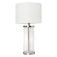 thumbnail image 1 of Enclosed Glass Table Lamp, Brushed Nickel, 1 of 1