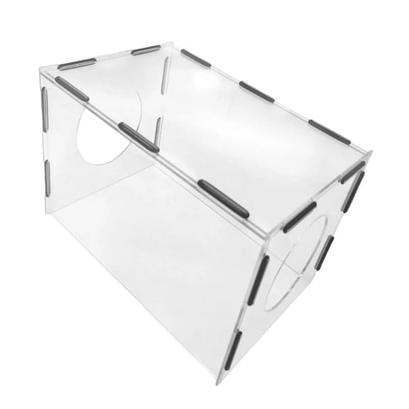 Enclosed Grinding Dust Box Cover Polishing Dust Hood Dustproof Transparent Acrylic Dust Hood for Sculpturing Buffing,1 x Grinding Dust Box Cover,Transparent